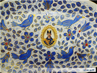 دیوارکوب قلم آبی جدید نقاشی کار دست بزرگ