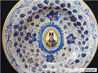 دیوارکوب قلم آبی جدید نقاشی کار دست 23CM