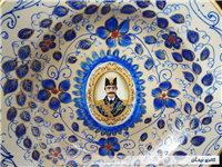 دیوارکوب قلم آبی جدید نقاشی کار دست 23CM