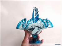 آجیل خوری شیشه ای دست ساز قدیمی