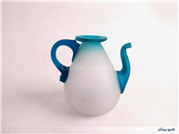 قوری دکوری شیشه ای کاملا دست ساز قدیمی