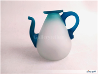 قوری دکوری شیشه ای کاملا دست ساز قدیمی