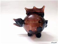 ماهی کمیاب دستساز بسیار زیبا و زرشکی رنگ