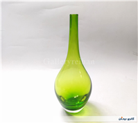 سالونگ یا بطری دوپوست بزرگ دستساز شیشه ای