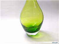 سالونگ یا بطری دوپوست بزرگ دستساز شیشه ای