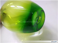 سالونگ یا بطری دوپوست بزرگ دستساز شیشه ای