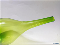 سالونگ یا بطری دوپوست بزرگ دستساز شیشه ای