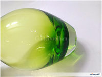 سالونگ یا بطری دوپوست بزرگ دستساز شیشه ای