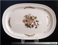 دیس بزرگ قدیمی ملامین طرح گل و مرغ