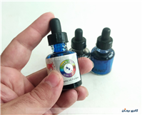 3عدد رنگ اکولین آبی و مشکی سیرنگ 30ml