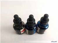 3عدد رنگ اکولین آبی و مشکی سیرنگ 30ml