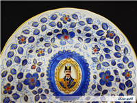 دیوارکوب قلم آبی جدید نقاشی کار دست 25CM 