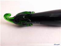 بادمجان شیشه ای دست ساز قدیمی کمیاب 