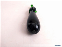 بادمجان شیشه ای دست ساز قدیمی کمیاب 