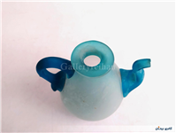 قوری دکوری شیشه ای کاملا دست ساز قدیمی 