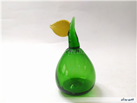 گلابی شیشه ای دست ساز قدیمی خوشرنگ 