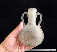 بطری کوچک 2 دسته طرح ترک یا آبگز دستساز 