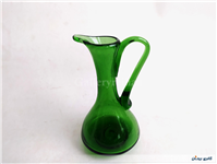 پارچ مینیاتوری و کوچک دستساز شیشه ای سبز 