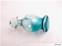 1عدد گلدان دست ساز قدیمی زیبا آبی 
