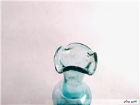 1عدد گلدان دست ساز قدیمی زیبا آبی 