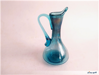 پارچ مینیاتوری و کوچک دستساز شیشه ای آبی 