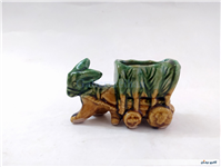 مجسمه سرامیکی گاری قدیمی کوچک 