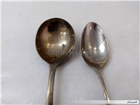 6عدد قاشق قدیمی برنجی دستساز مهردار 