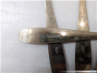 6عدد قاشق قدیمی برنجی دستساز مهردار 