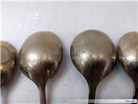 6عدد قاشق قدیمی برنجی دستساز مهردار 