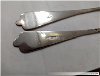 قاشق و چنگال قدیمی روکش ورشو دستساز مهردار 