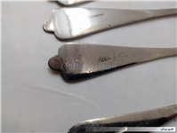 قاشق و چنگال قدیمی روکش ورشو دستساز مهردار 