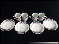 4عدد فنجان نعلبکی قهوه خوری قدیمی 