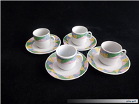 4عدد فنجان نعلبکی قهوه خوری قدیمی 