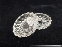 2عدد زیرسیگاری بلوری قدیمی طرح الماس 