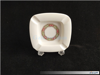 زیرسیگاری ملامین قدیمی طرح گل 