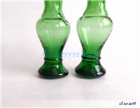 2 عدد گلدان دست ساز قدیمی زیبا سبز