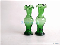 2 عدد گلدان دست ساز قدیمی زیبا سبز