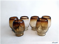 6 عدد لیوان دستساز شیشه ای 