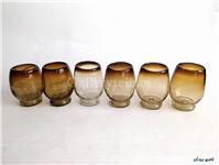 6 عدد لیوان دستساز شیشه ای 