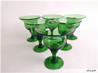 6 عدد جام قدیمی دست ساز سبز