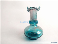 گلدان دست ساز قدیمی زیبا آبی رنگ 