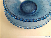 کاسه و بشقاب تیله ای آبی 