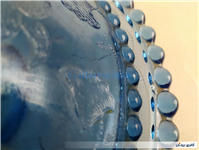 کاسه و بشقاب تیله ای آبی 