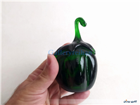 فلفل دلمه شیشه ای دست ساز قدیمی شفاف