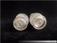 جفت گلدان شیشه ای قدیمی و زیبا