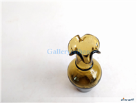 گلدان مینیاتوری لبچین دست ساز قهوه ای 