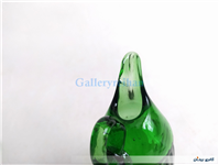 جفت آبلیموخوری دستساز شیشه ای سبز رنگ