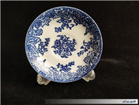 دیوارکوب یا نعلبکی قلم آبی قدیمی طرح گل