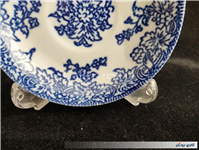 دیوارکوب یا نعلبکی قلم آبی قدیمی طرح گل