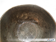 کاسه مسی چکشی تراش و کعب دار قلمکاری